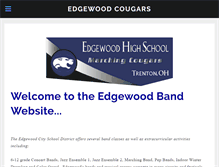 Tablet Screenshot of edgewoodbands.com